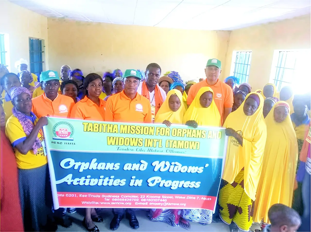 Group photo at a TAMOW welfare event