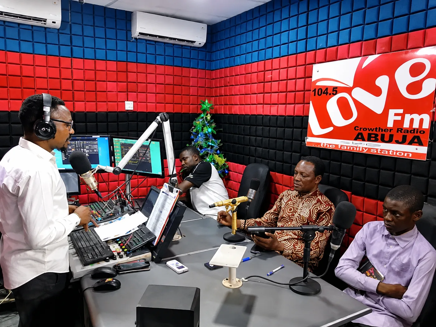 TAMOW team on air at Love FM Abuja