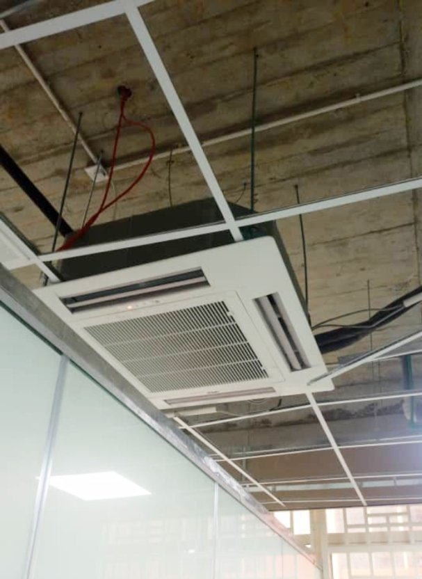 Cassette AC installation